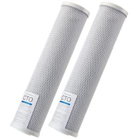 Whole House Water Filter Replacement Cartridge 4.5"x20" CTO Carbon 2 Pack