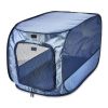 Soft-Sided Pop Open Dog Kennel, Blue, Medium