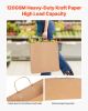 Kraft Paper Bag with Handles 100Pcs 18x7x19 in Party Shopping Retail Bag Black