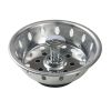 (3 pack) Stainless Steel Deluxe Kitchen Sink Strainer Silver for 3.5" Drains