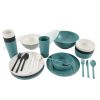 28-Piece Eco-Friendly Recycled Plastic Dinnerware Set