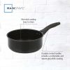 2 qt Non-Stick Aluminum Saucepan, Black