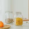 Glass 67 oz Lock Lid Storage Jar Canister