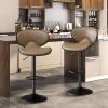 The stools in the bar are made of PU leather. It's suitable to enjoy breakfast at the kitchen counter, have coffee in the cafe and relax in the pub